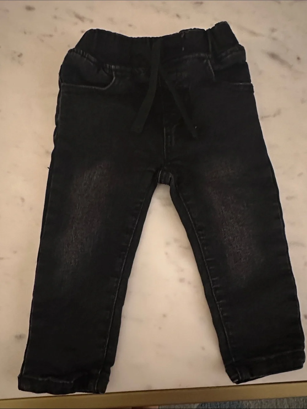 Little Bipsy Black Wash Pull-On Jeans for Kids
